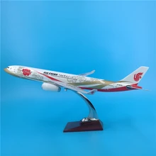 47 cm żywica A330 Air China model samolotu national air fioletowy złoty airbus dróg oddechowych model lotnictwa kreatywny prezent chiny Zijin model