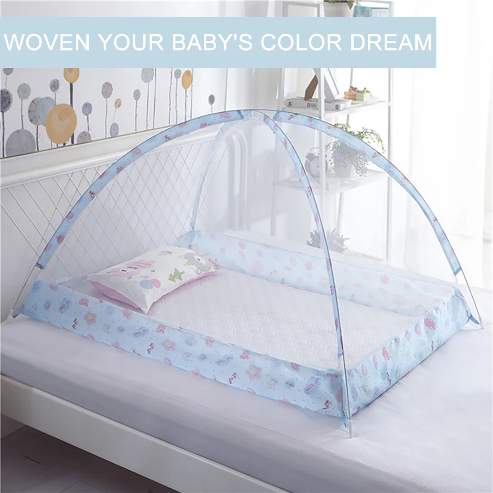 Детские сетчатый навес младенческой москитная сетка складной москитной сеткой детские кроватки палатка для колыбели полог Mosquiteiros Infantis S3