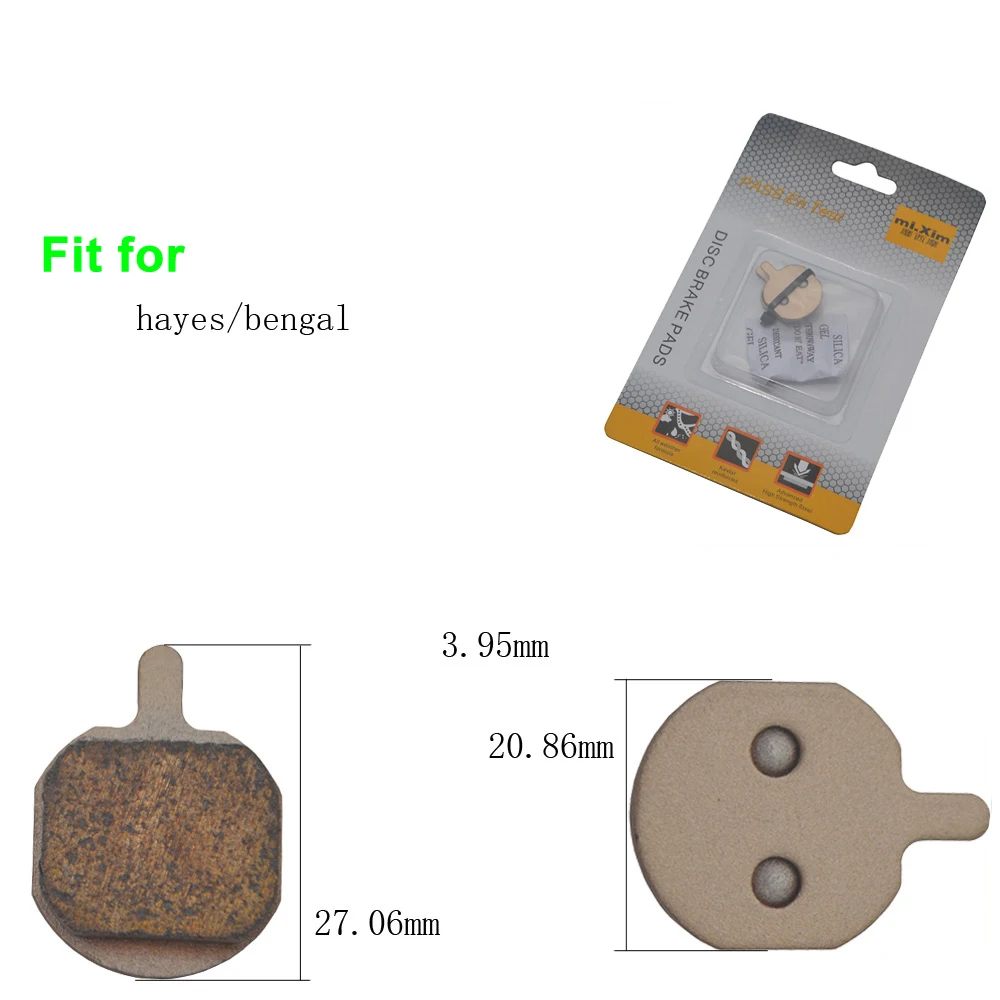 

Mixim DS33 Matel/Resin Bicycle Brake Shoes Resin Bike Disc Brake Pads Fit For hayes / Bengal Pads