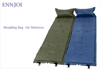 

Sleeping Mat Mattress Self-Inflating Pad Portable Bed with Pillow Camping Tent Mats Single Person Foldable Sleeping Mat