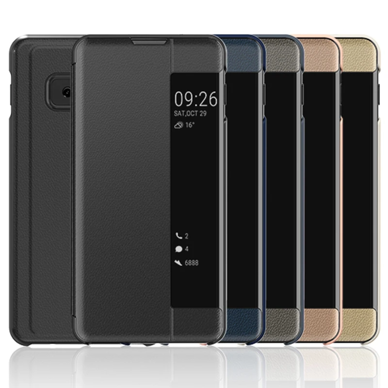 

Smart Mirror Flip Case For Samsung Galaxy S7 Edge S8 S9 S10 E Plus S10E Note 9 8 Phone Case For A7 A9 J4 J6 A6 Plus 2018 Cover