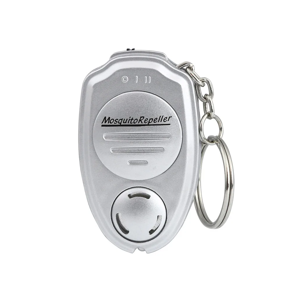 

Portable Ultrasound Mosquito Killer Repellent Outdoor Camping Keychain Mosquito Flies Insect Repellent Button Batteries