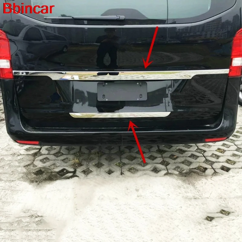Bbincar ABS Chrome сзади дверной коробки хвост ворота liftgate бар отделкой Авто стиль для Benz