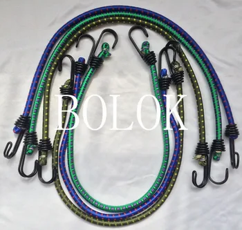 

6PCS/Lot 8mm *60cm length bicycle elastic cord bungee elastic Rope Tied High Luggage Rope with hook in both end