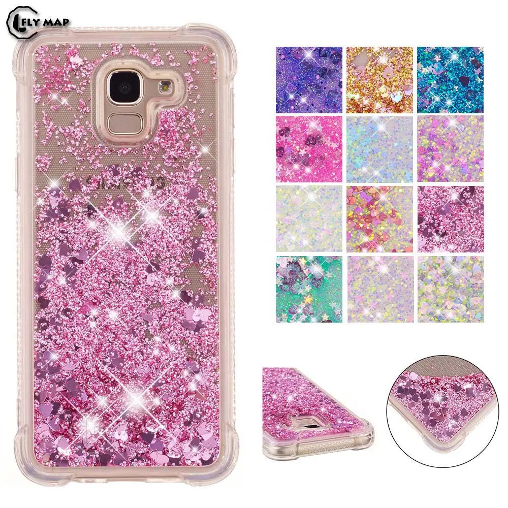 Quicksand Cover for Samsung Galaxy J6 2018 J600 Dynamic Liquid Phone Case SM J600 J600FN J600F/DS J600FN SM-J600F/DS 6 j J62018
