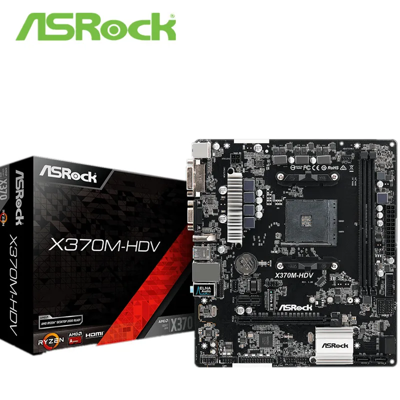 Материнская плата Ruilong AMD X370/AM4 для настольных ПК с технологией ASRock материнская MATX