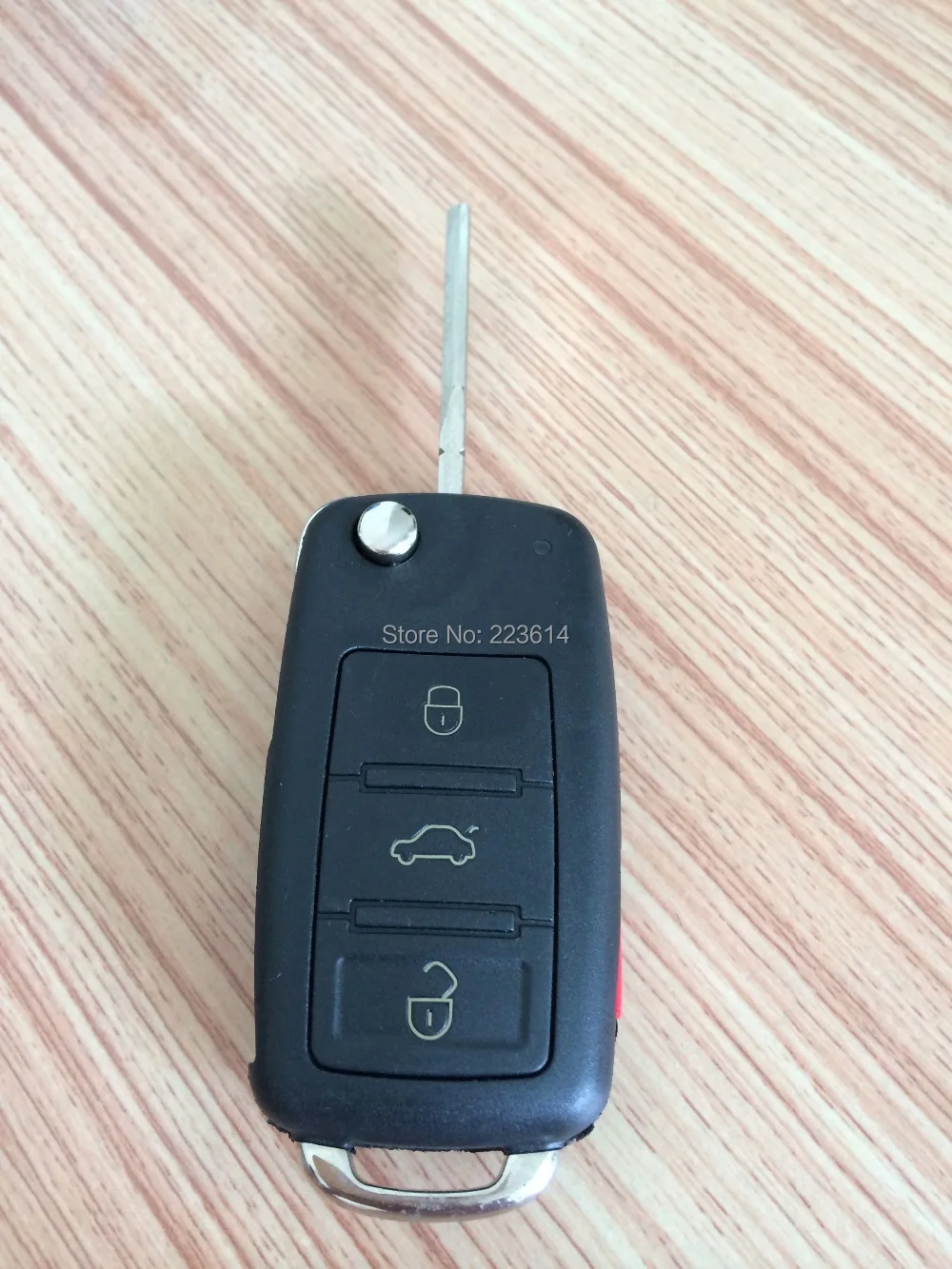 Latest 3 Button Flip Remote Key For VW Tounreg 433MHZ Electronic 46 Chip Inside Fit For Europe Model Free Shipping