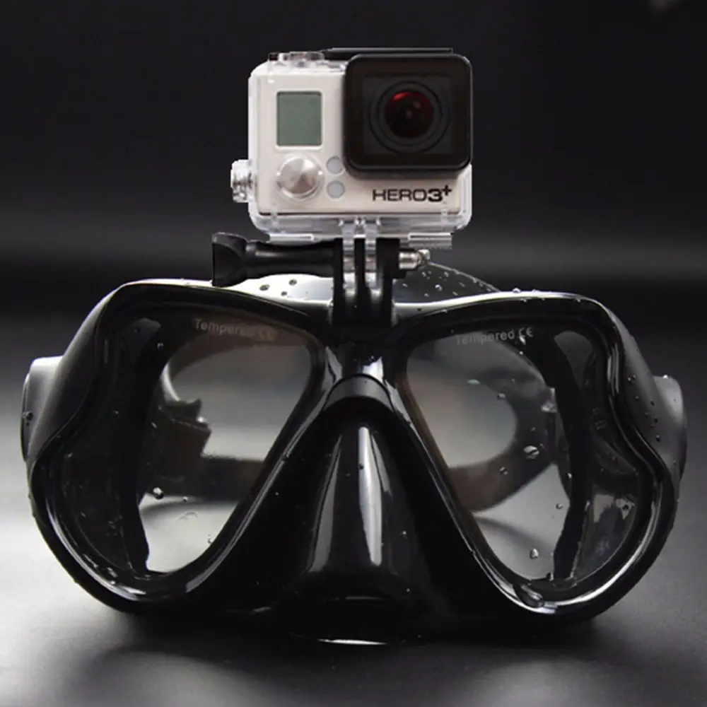 2018Hot المهنية كاميرا تحت الماء قناع الغطس الغوص غص نظارات الوقاية للسباحة ل GoPro Xiaomi SJCAM الرياضة كاميرا