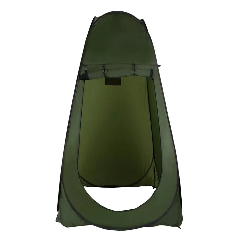 

Portable Outdoor Shower Bathroom Camping Privacy Toilet Movable Changing Room Shelter Single Moving Folding Tents Drop Ship