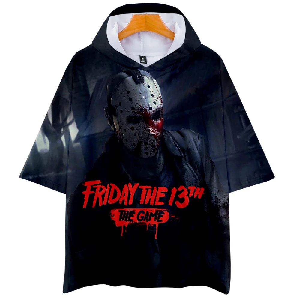 

3D Friday the 13th The Game print Hoodies Women and Men Clothes 2019 HIP HOP FASHION Short sleeve hoodies