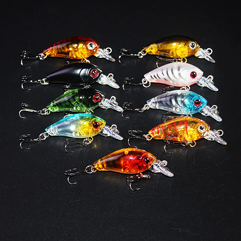 4G 45 мм рыболовные приманки Minnow мини рок кривошипная Приманка Crankbait Бас тройной