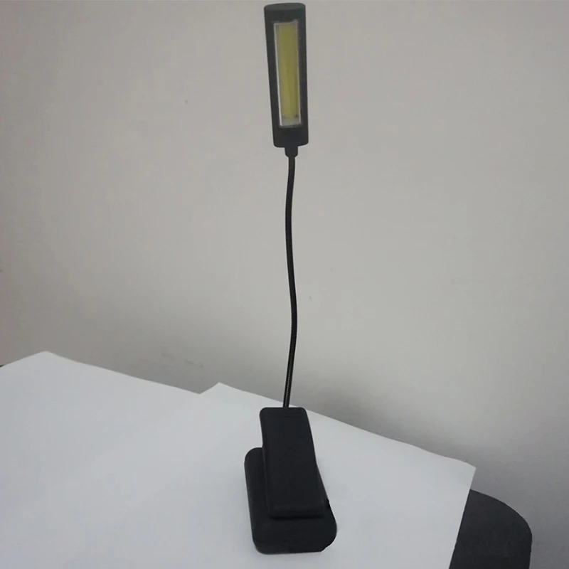B2OC светодиодный USB клип на настольную лампу 3 Вт COB светодиодный светильник лампа для маникюрного стола с регулируемой яркостью перезаряжаемый гибкий светильник для спальни