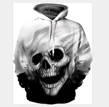 

Men's Spring Autumn Hoodies Sweatshirts 2018 New Fashion Male 3D Printing Hooded pullovers Men Sportswear Sweatshirts Size 5XL