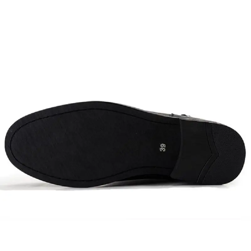 Estilo Preto De Tendência Montaria Sapatos Adulto Homens Homme Genuíno Britânico Inverno Chaussure Outono Couro Ankle Botas Moda Boots Mycolen YwqvxnUF1Y