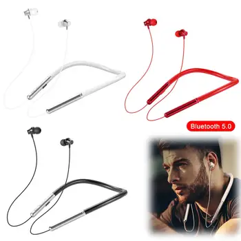 

Wireless Headphone Sport Bluetooth Earphone Neckband Magnetic Stereo Headset with Mic for IOS Android Samsung Huawei
