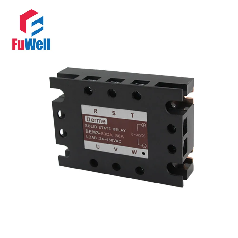 

3 фазы твердотельные реле SSR DC-AC 80DA