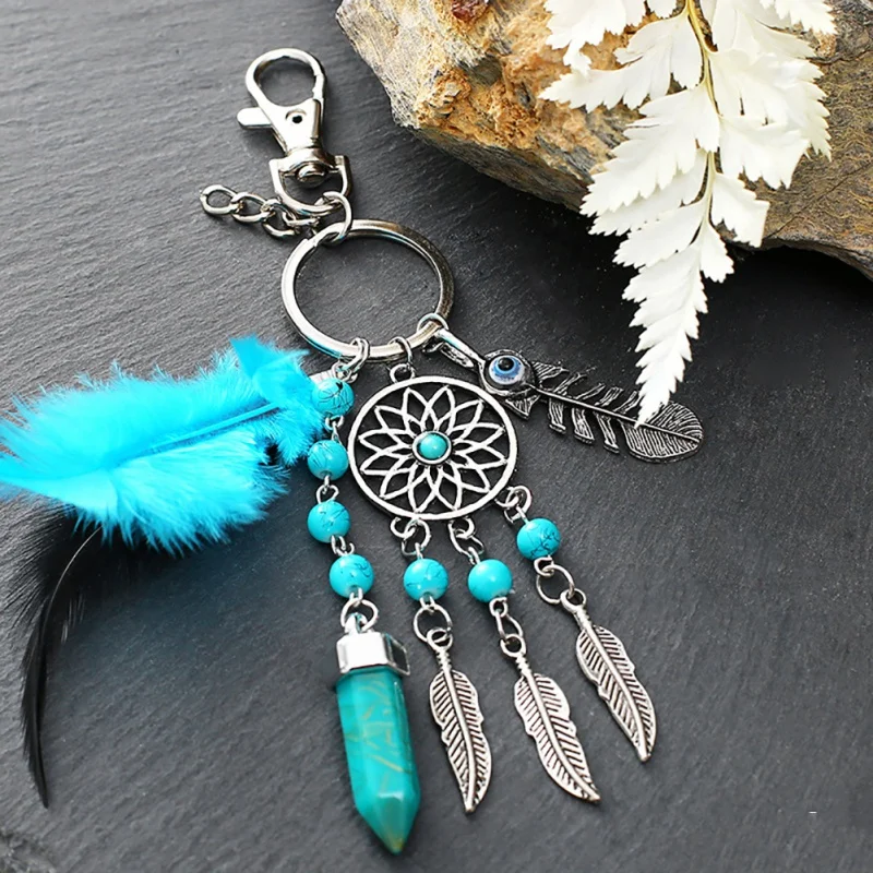 

Handmade Dream Catcher Keychain Home Decor Gift Wind Chimes Car Pendant Wall Hanging Decoration Gift Room Decor