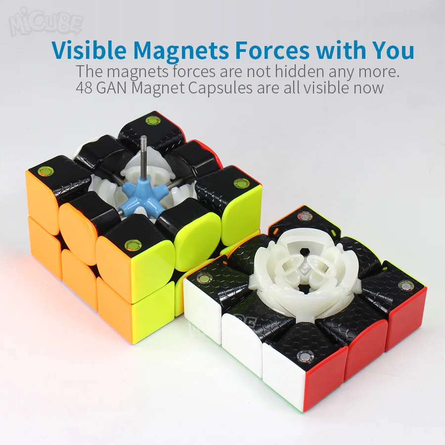 GAN354M Магнитный куб 3x3x3, волшебный Скорость куб 3x3, Cubo Magico, Ган 354 м Stickerless Ган 354 м головоломка твист игрушки для детей