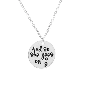 

30pcs/lot New Hot Sale Simple Design Round Semicolon Alphabet Necklace Jewelry Handmade Letter Inspirational Female Necklace