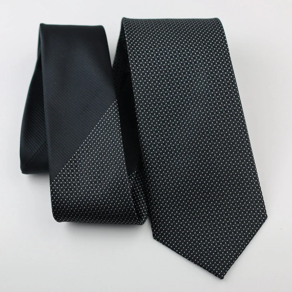 Coachella Галстуки Черный Узел контрастный черный пледы с белыми точками микрофибры галстук Формальное Галстук 8.5 см