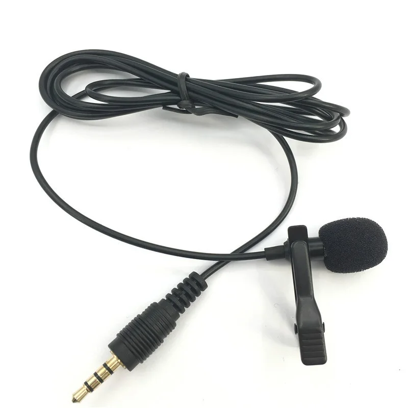 Портативный петличный микрофон с прищепкой и отворотом 3,5 мм разъем Hands-free мини проводной конденсаторный микрофон для смартфонов iphone samsung