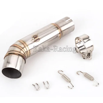 

Hornet 600 Slip on Motorcycle Exhaust Middle Connect Pipe Mid Link Pipe Stainless Steel Tube For Honda CB600F CB 600F 2007- 2013