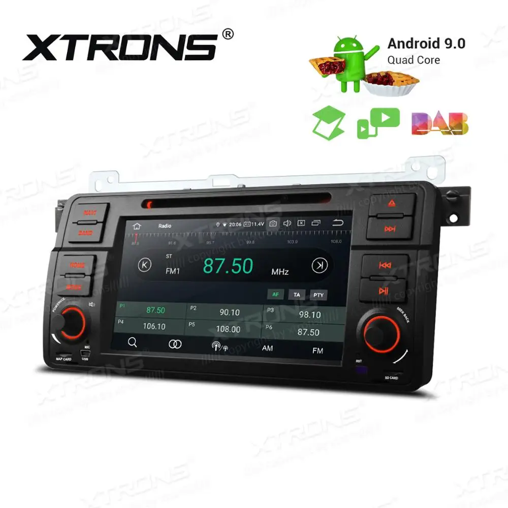 Perfect 7" Quad-Core 1.5GHz CPU Android 9.0 Pie OS Car DVD Multimedia GPS Radio for Rover 75 1999-2005 with Dual Zone Function Support 3