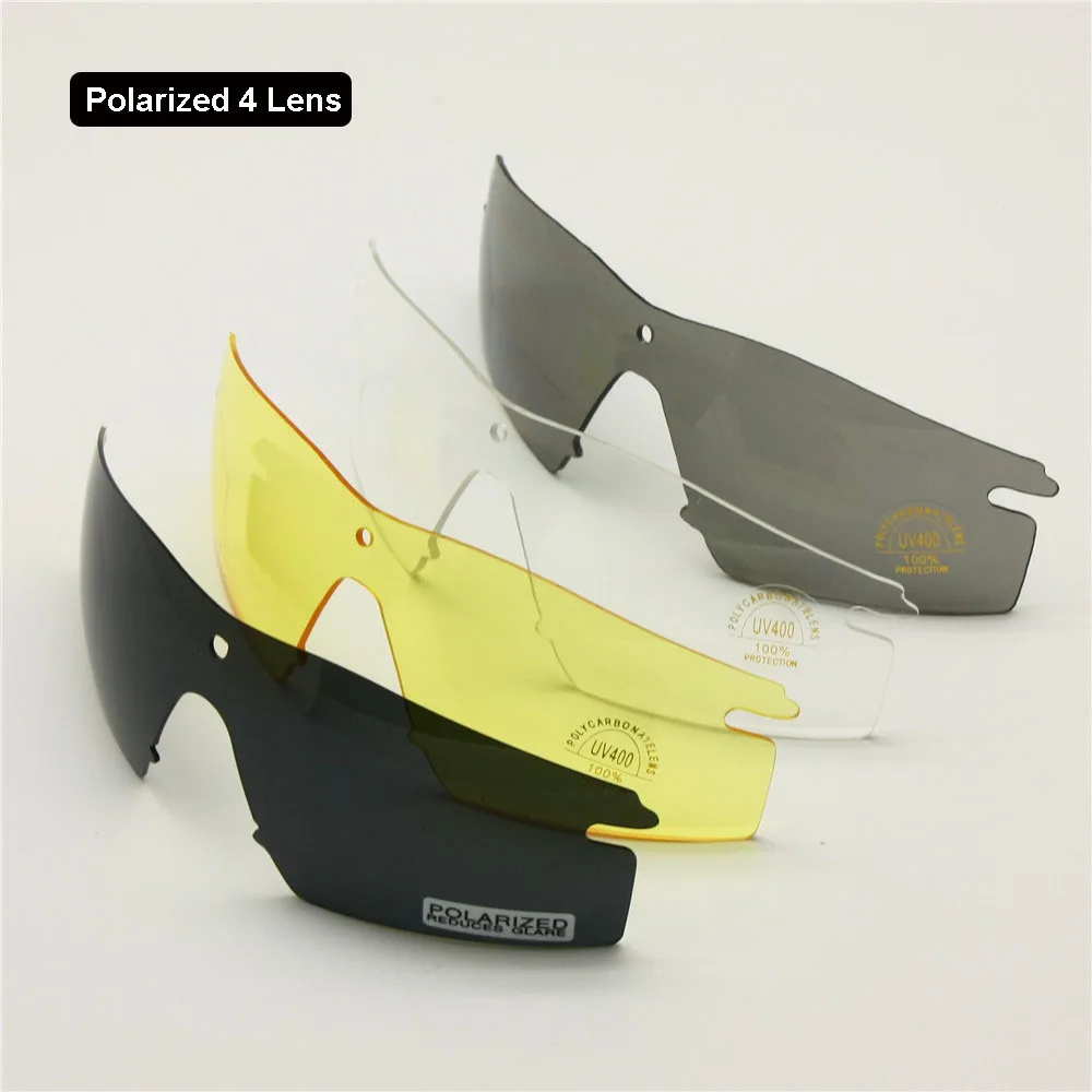 Фотохромные поляризационные армейские солнцезащитные очки с переходом, Баллистические военные очки с защитой от ультрафиолета, ночное видение, Боевая Военная игра - Цвет линз: Polarized 4 Lens