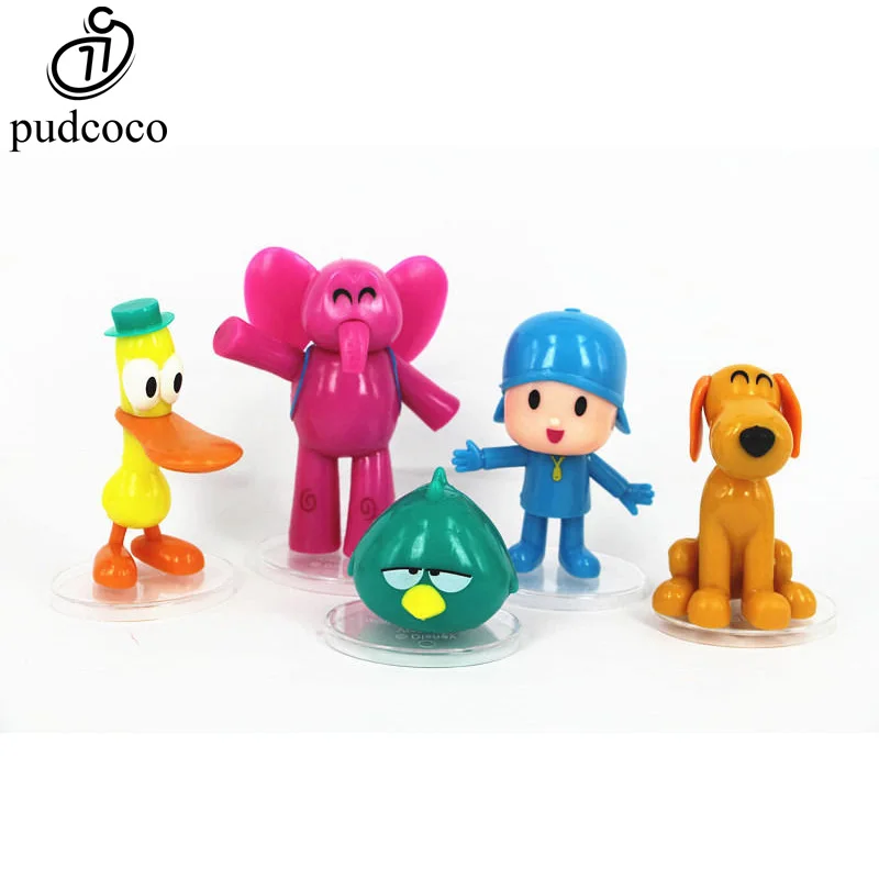 Мультфильм Аниме Pocoyo Zinkia Pato Loula Pocoyo Elly Sleep Birds игрушки фигурка героини дети унисекс подарок игрушки 5 шт./компл