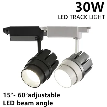 

Track Rail 10W Guide Rail lights 30W Rail Spotlight 20W Beam Angle Adjustable Rail Track light for Back Ground Lighting 110-240V