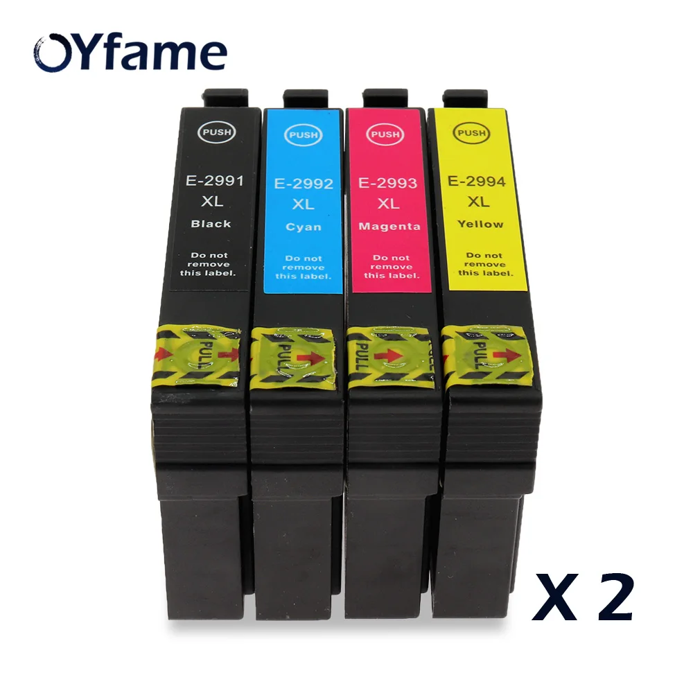 OYfame 29 29XL чернильный картридж T2991 T2991XL совместимый чернильный картридж для принтера Epson XP-435 XP-255 XP-257 XP-352 XP-355 8 шт