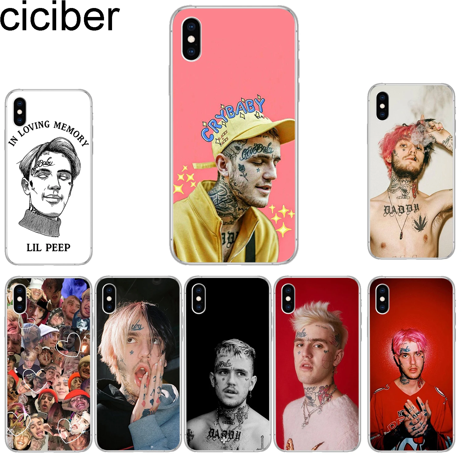 ciciber Phone Cases for IPhone 11 Pro Max 8 7 6 6s Plus SE 5s Soft TPU Cover X Xs XR XS Case lil peep Coque Funda |
