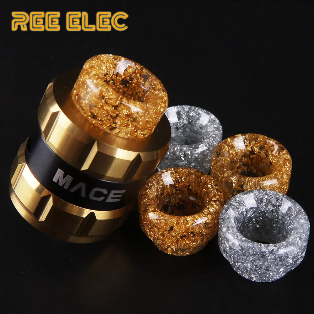 

REE ELEC Resin 810 Atomizer Drip Tips For Electronic Cigarette Rda Rba Tank Wide Bore Drip Tip For Vape Pen
