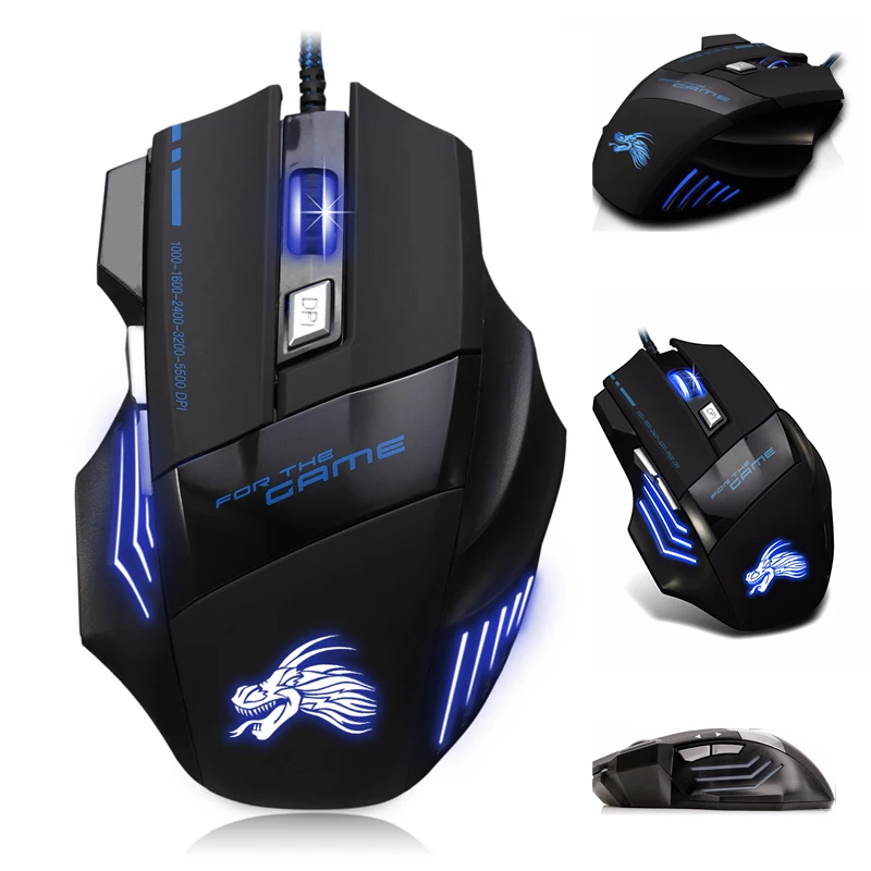 sale ! 5500 DPI 6D Buttons Wired mouse Super Laser Gaming Mouse USB