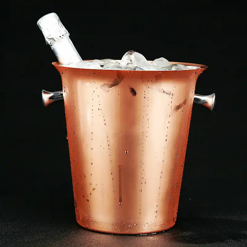 gold champagne ice bucket