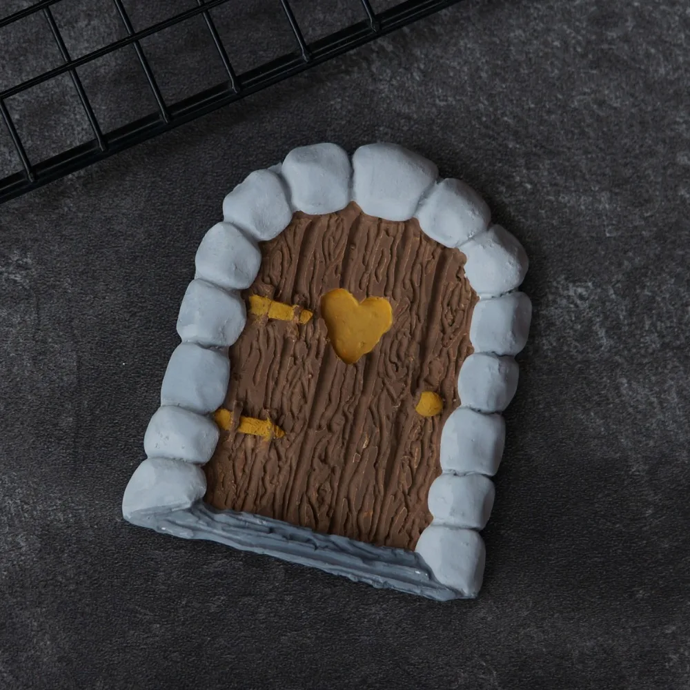 Каменная деревянная форма двери Силиконовая Форма Sugarcraft помадка для украшения