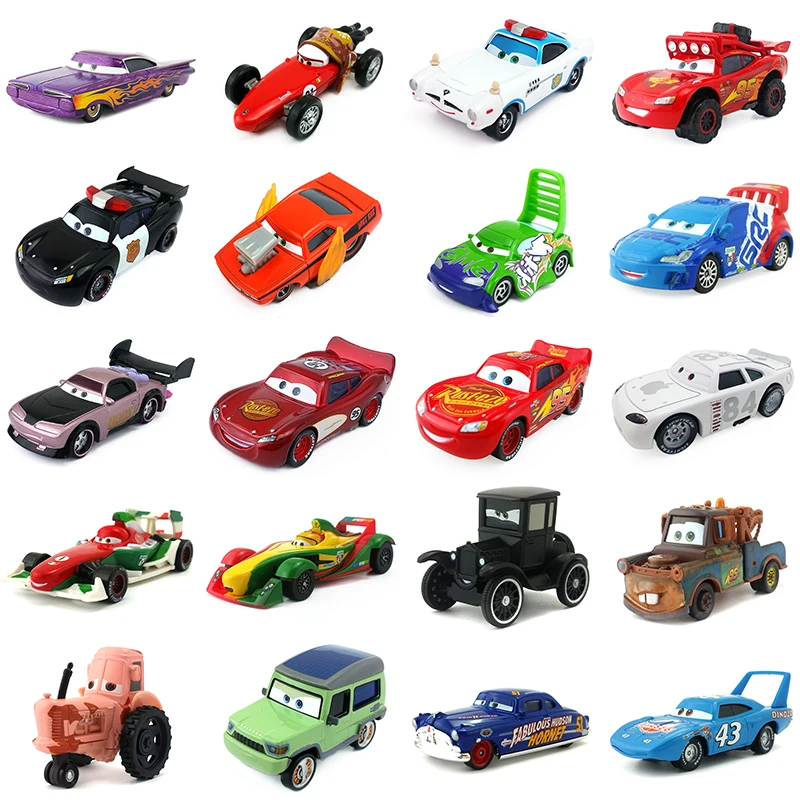 Disney Pixar Cars 2 3 Lightning McQueen Mater Jackson Storm Ramirez 1:55 литье под давлением металлический сплав