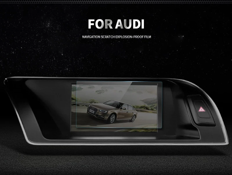 

Car GPS Navigation Tempered Screen Protector Film For Audi A4 A5 2008-2016/Q3 2013-2017/ Q5 2008-2016