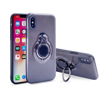 

Ring Stand Case For IPhone XS Max XR Phone Case TPU Back Cover For iPhone 6 6S Plus 7 8 Plus Finger Ring Cover Case