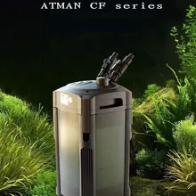 ATMAN CF-600 внешний бесшумный фильтр для аквариума, воздушный фильтр давления для аквариума 50-80 см, 18 Вт, 740л/ч