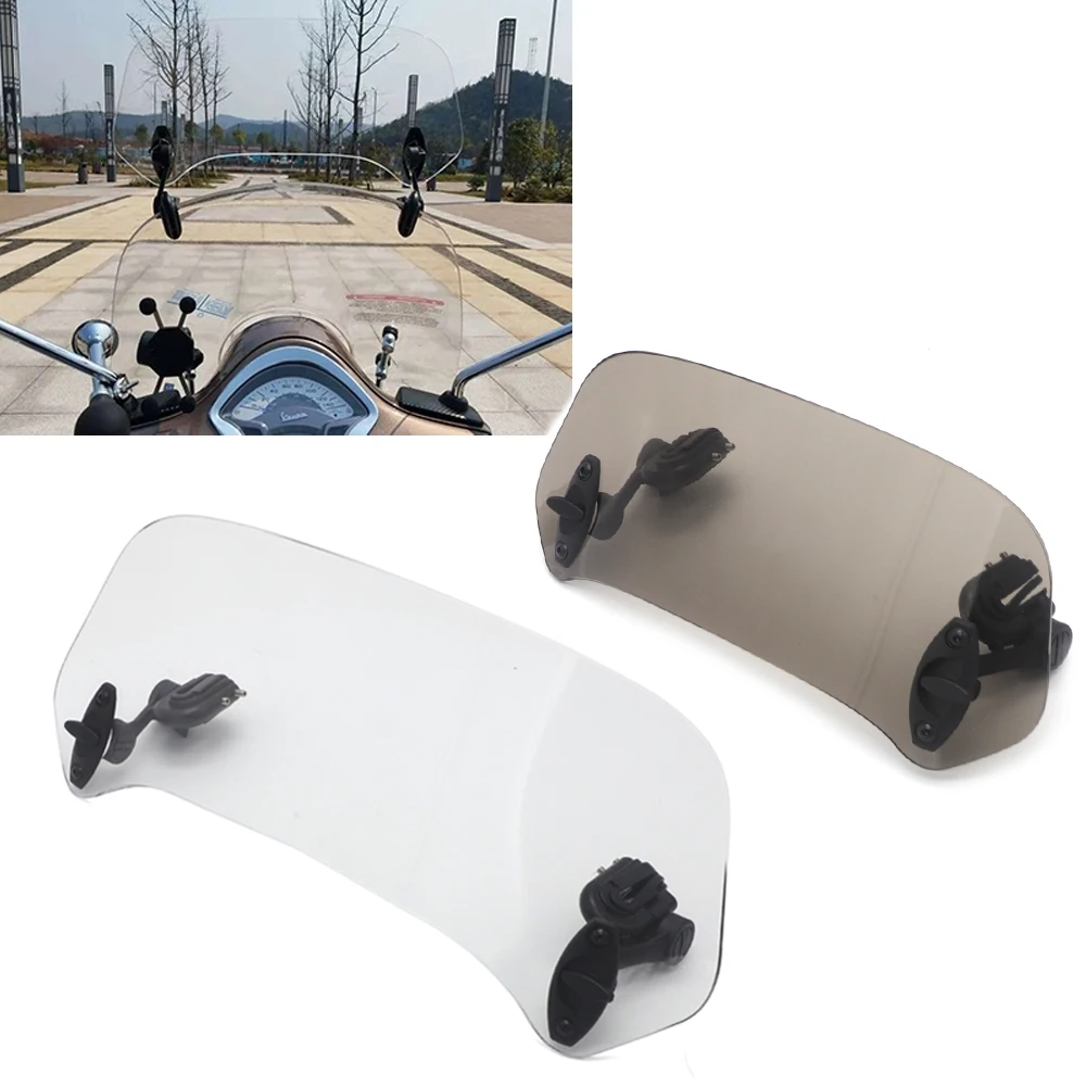 

Transparent Motorcycle Risen Adjustable Wind Screen Windshield Spoiler Air Deflector for Honda BMW F800 R1200GS KAWASAKI YAMAHA