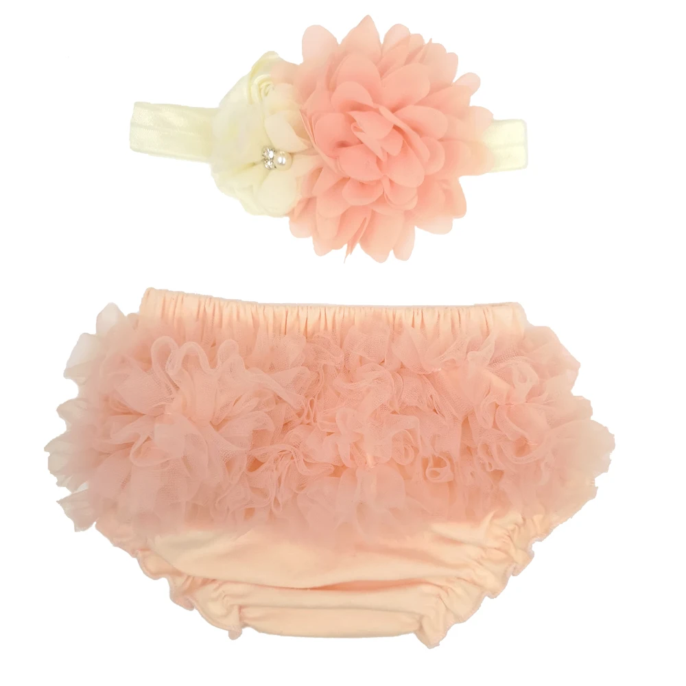 

Baby Girls Dresses Diaper Covers Matching Headband Baby Lace Ruffle Panties Tutu Style Bebe Clothes Photography Props Kidocheese