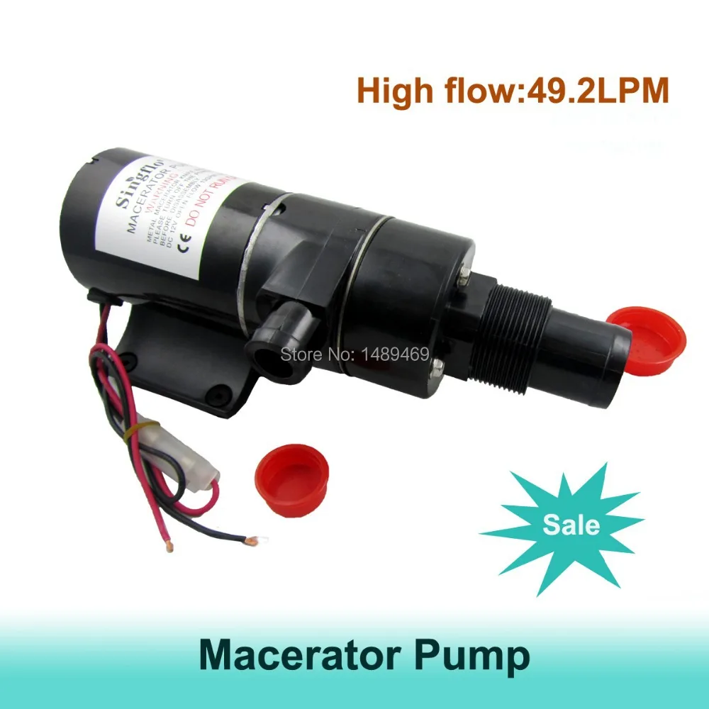 

12V/24V DC 49.2LPM high flow sewage pumps,Macerator pumps