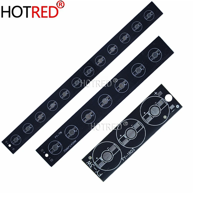 

10pcs 1W 3W 5W LED Aluminum Base Plate 76mm 245mm 300mm 500mm PCB Board DIY For 3 9 12 21 10 30 36W Watt High Power Light Beads