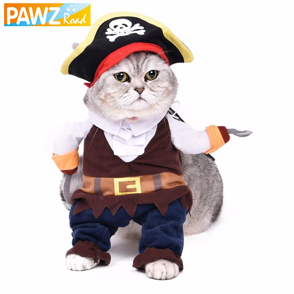 713 41 De Réductionchat Drôle Vêtements Pet Costume Jouer Chiot Jeu De Rôle Mignon Petit Chien Pirates Vêtements Chaton Chapeau Chien Vêtements