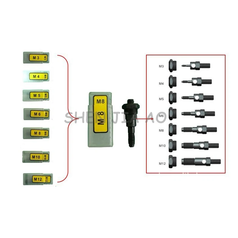 Hand riveting nut gun BT607 strong type pull rivet nut riveting gun double M3-M12 1pc
