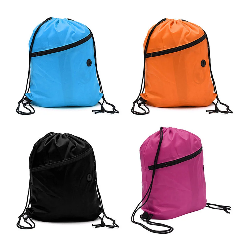 1 шт. Водонепроницаемый Экологичный рюкзак на шнурке, 4 цвета, спортивный рюкзак для спортзала, школы, путешествий, хранения обуви, одежды, сумка-мешок