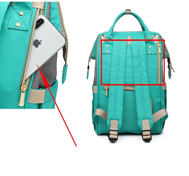 Dokoclub мягкий подгузник сумка для ребенка для ухода сумка большой емкости водостойкая переносная дорожная сумка рюкзак папы анти-вор