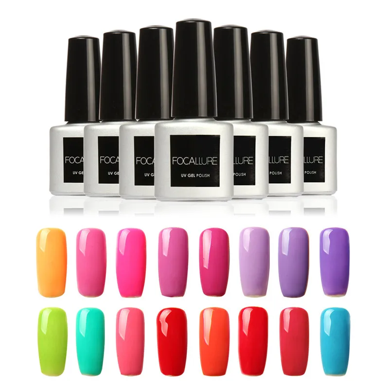 

FOCALLURE Nail Gel Polish Soak Off UV Colorful Nail Colors Art Gel Nail Polish Long-lasting Gel 7ml