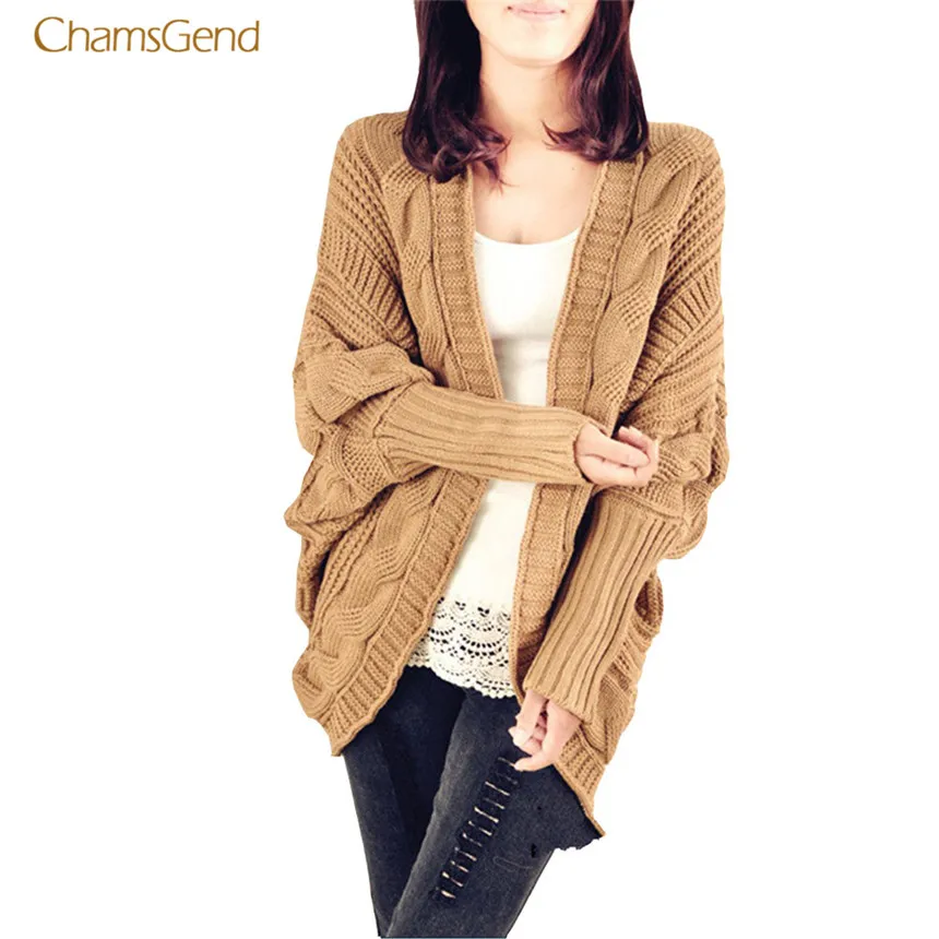 CHAMSGEND 2018 Fashion Women Sweater Coat Causal Style Cardigans Knitted Pockets Female Sweaters Solid 7 Colors Outwear Winter |